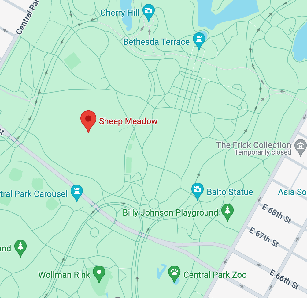 Sheeps Meadow Map